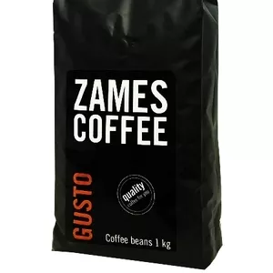 Кофе в зернах ZAMES COFFEE GUSTO 1 кг 30/70