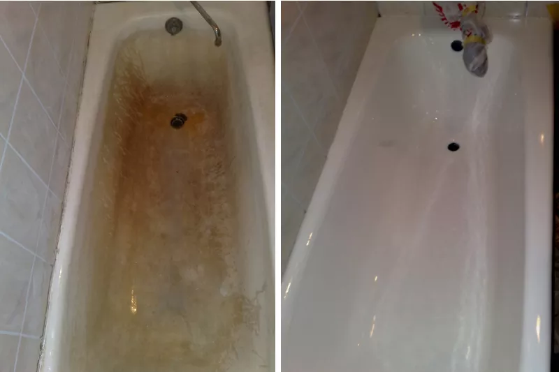 Обновление покрытия чугунных ванн акрилом 2