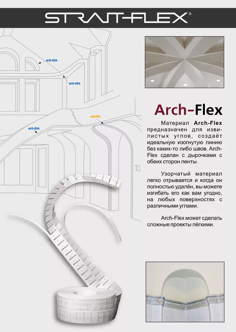 Уголки,  ленты и заплатки для гипсокартона -Strait-Flex Украина. 4