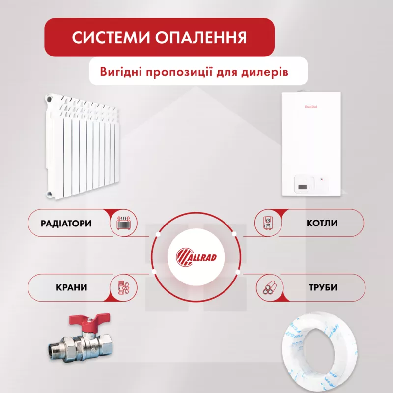 Поставщик радиаторов и котлов отопления - ОПТ 5